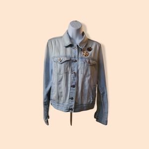 Upcycled denim jacket